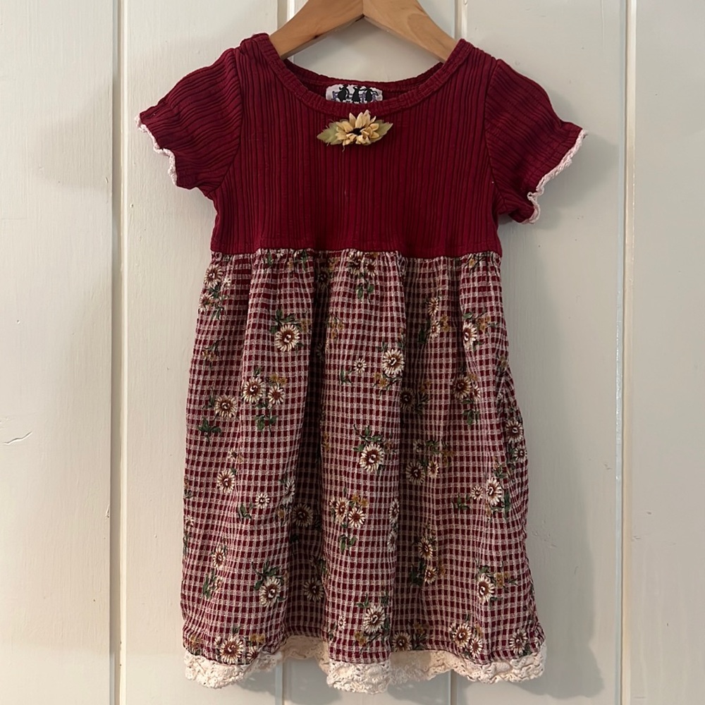 Vintage sunflower zoey toddler dress 2 2t